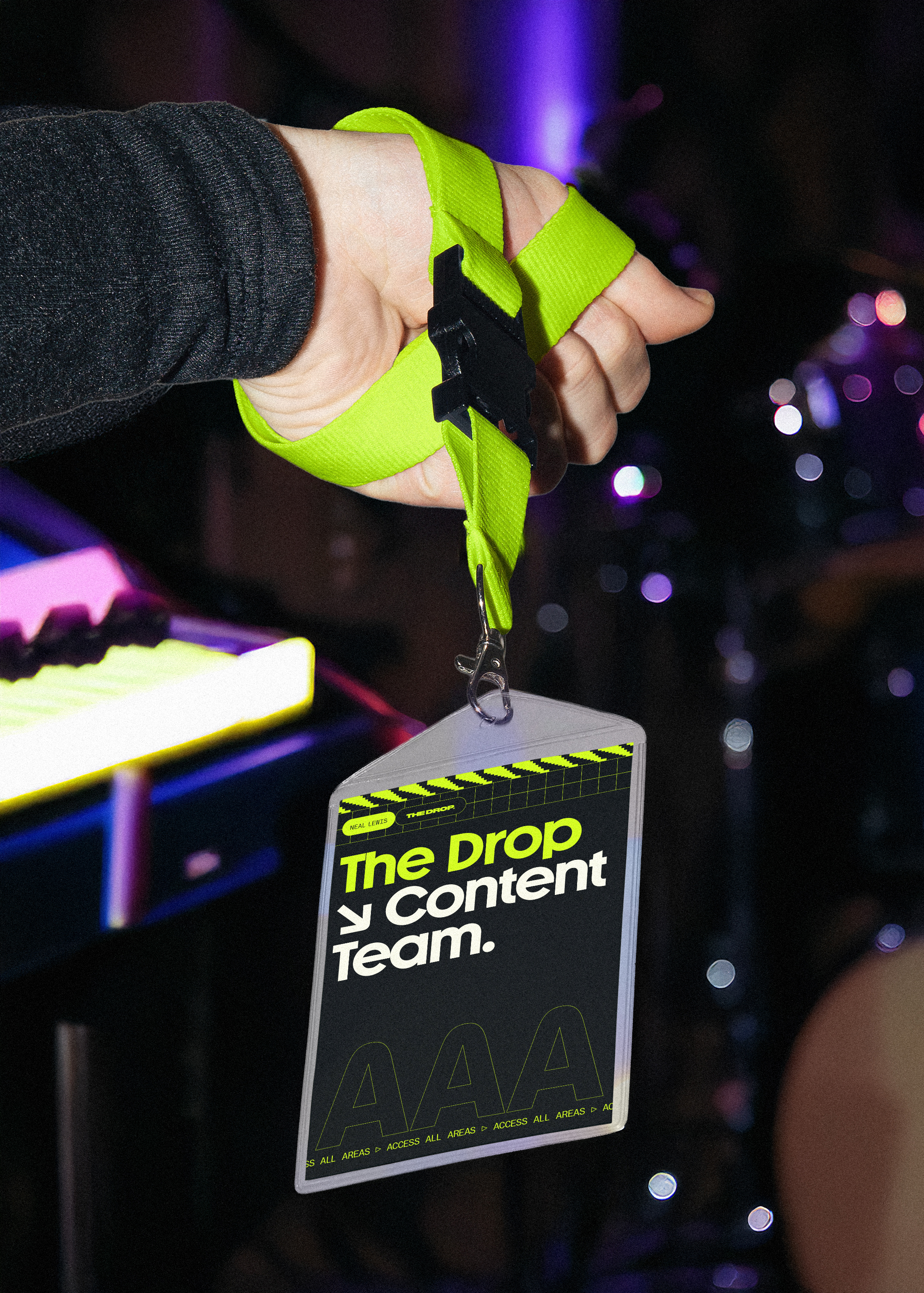 Lanyard with access card attached