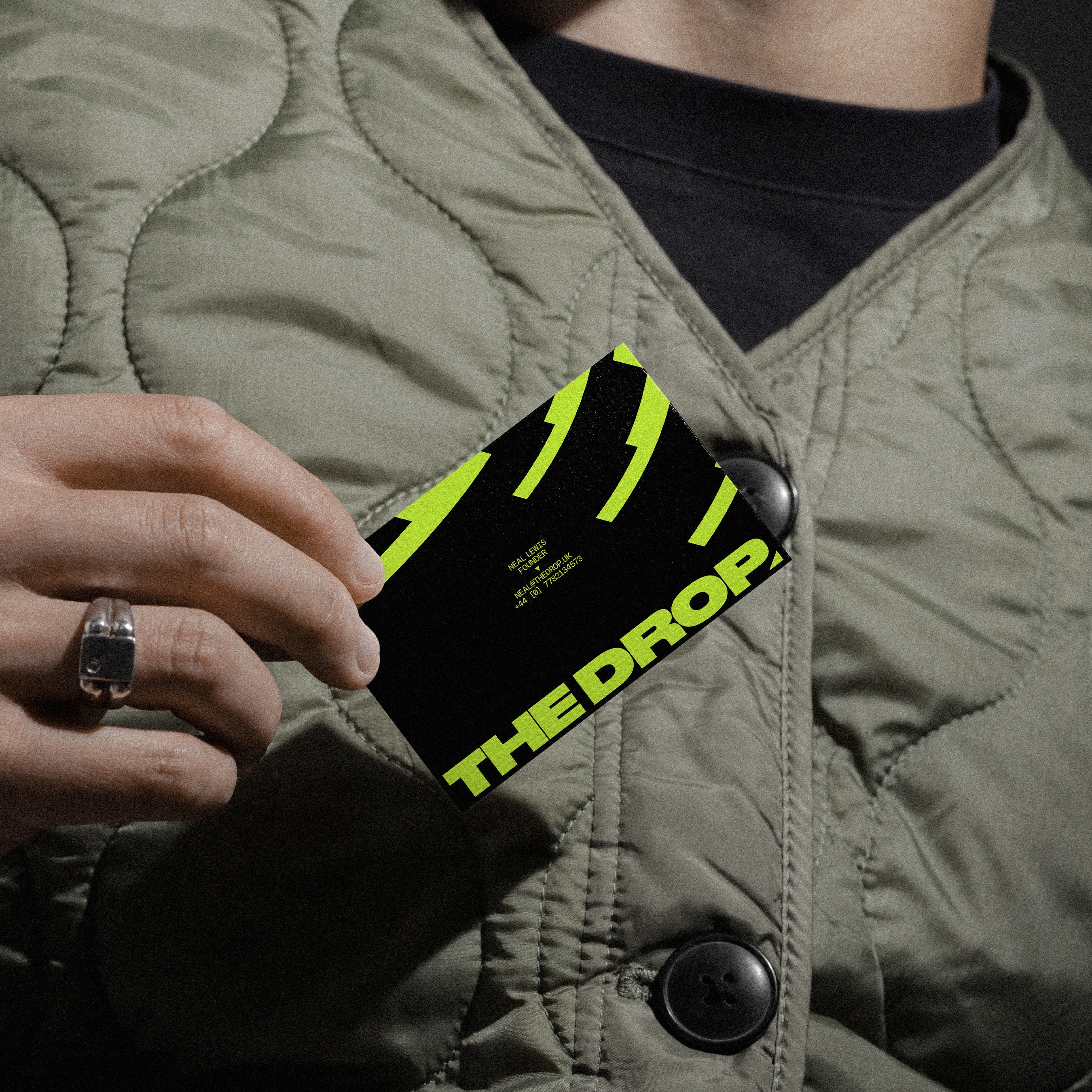 The Drop business card