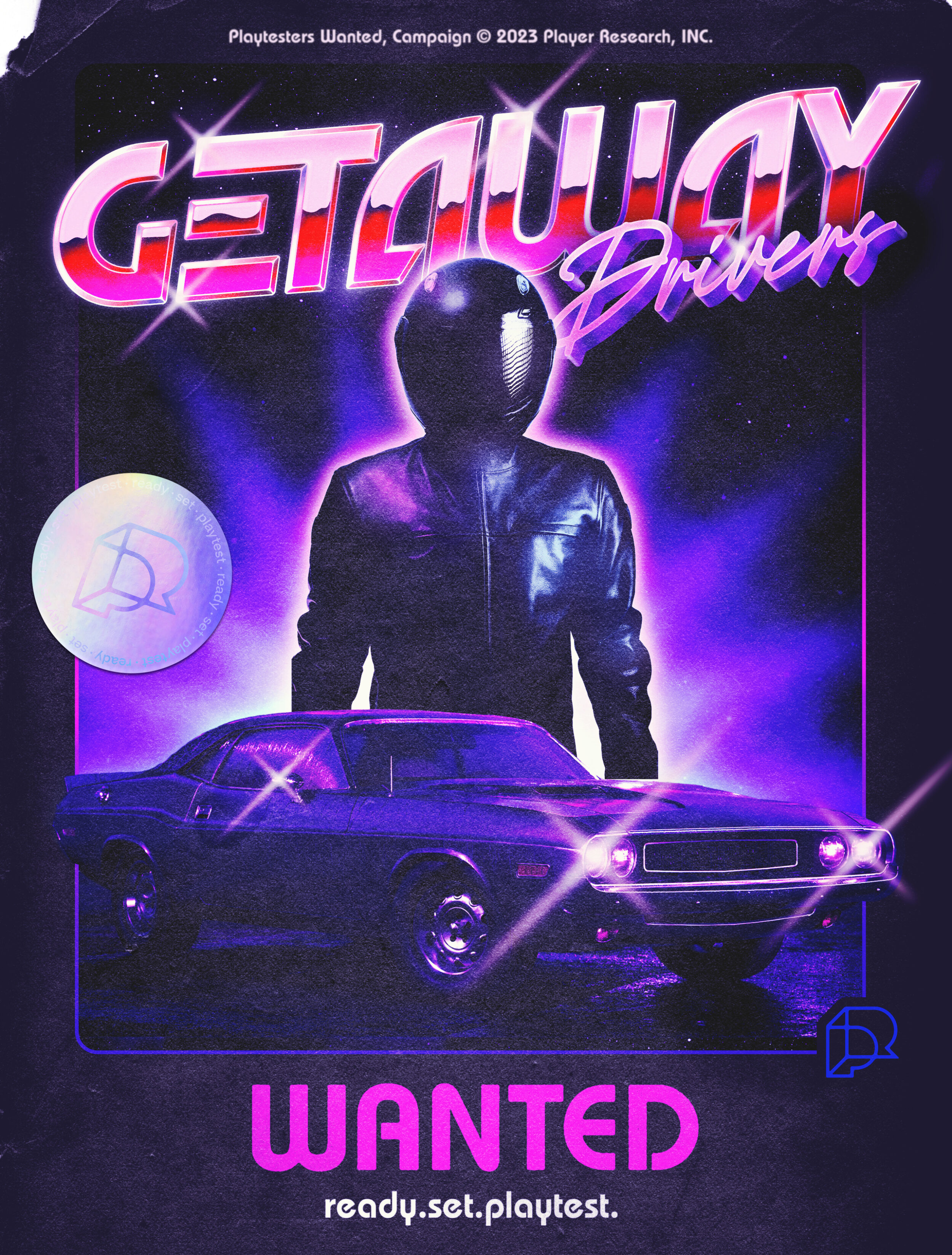 Getaway Drivers Wanted poster