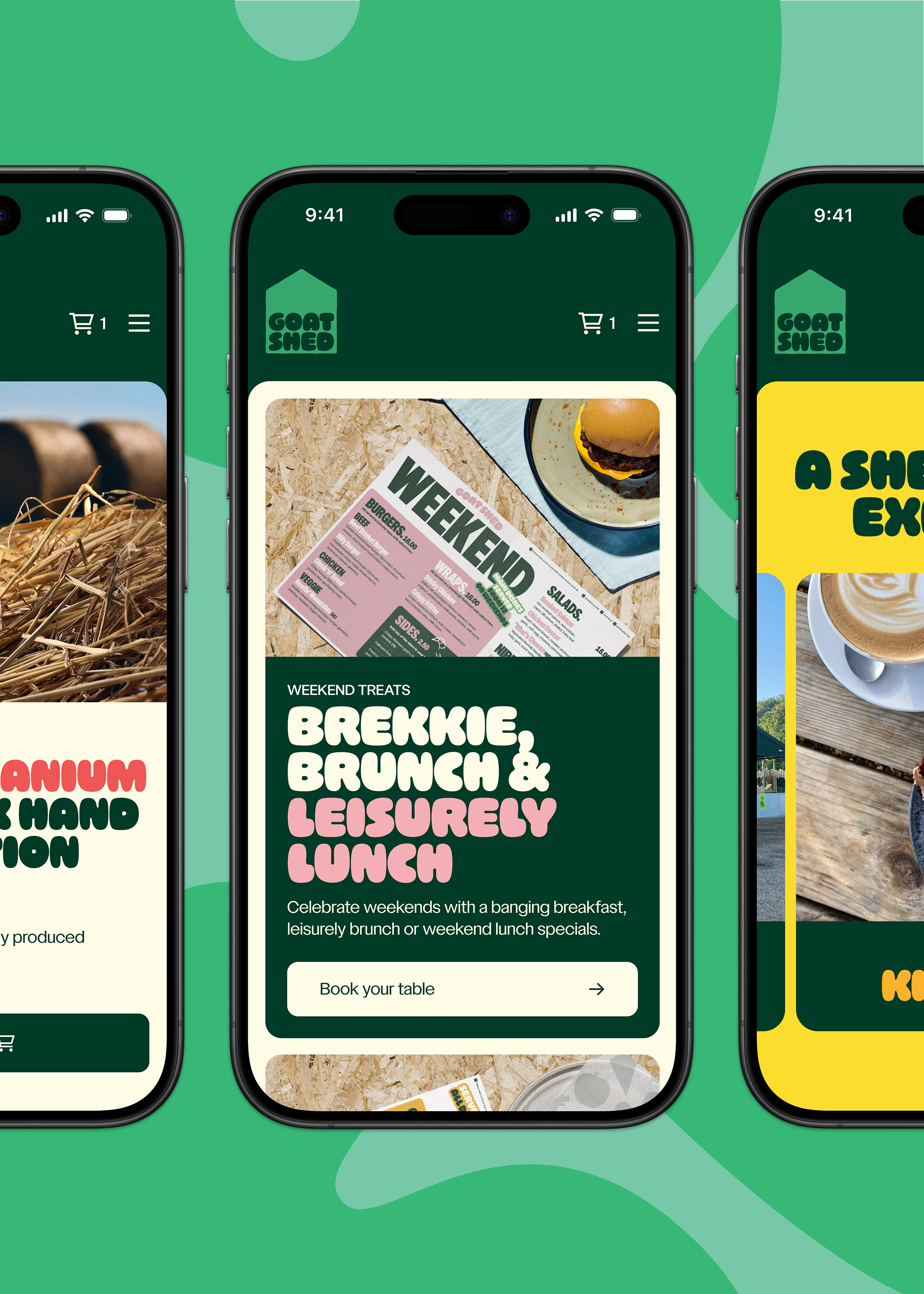 Goat shed on the phone