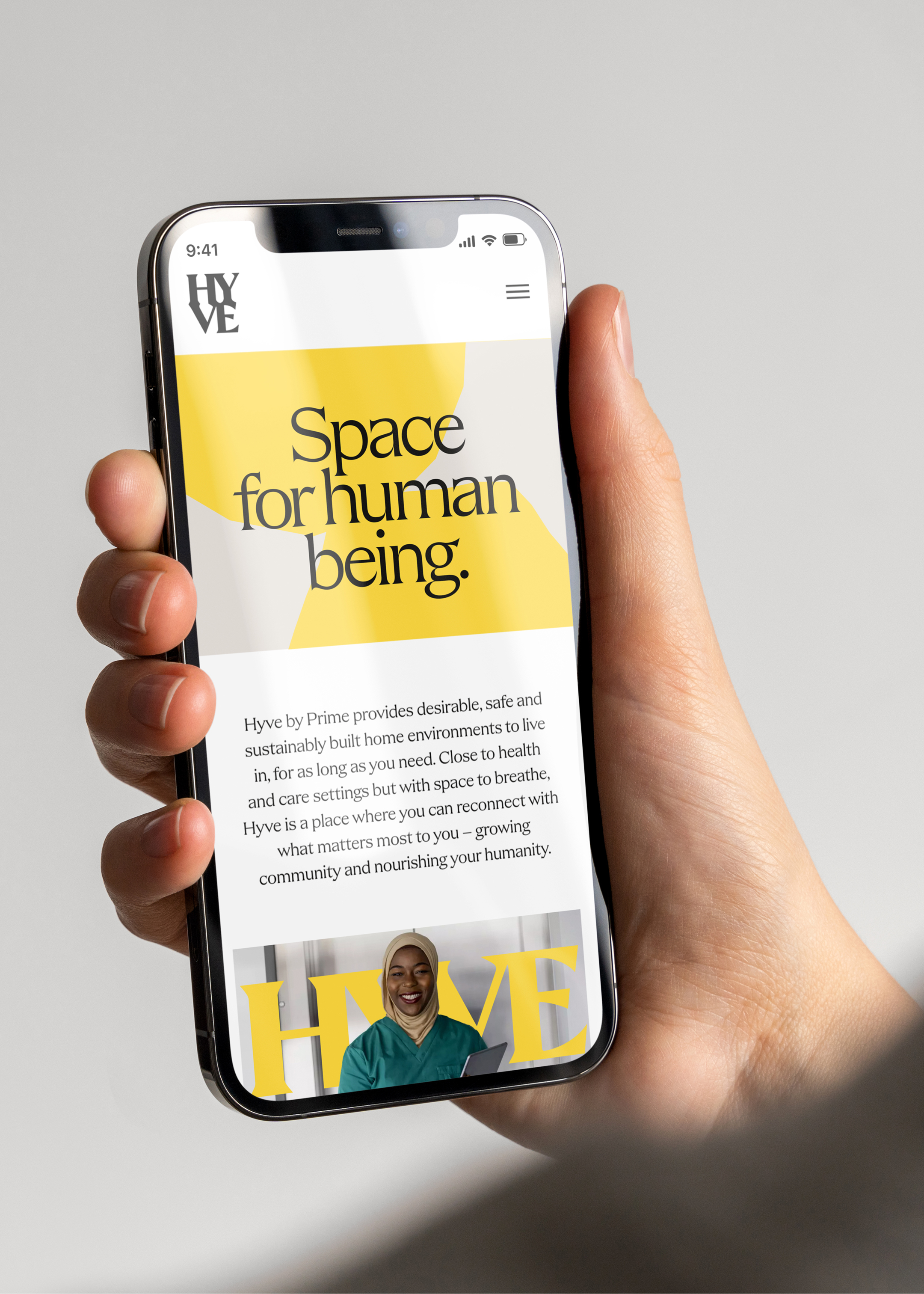 Static visual of the website homepage on a Samsung mobile device.