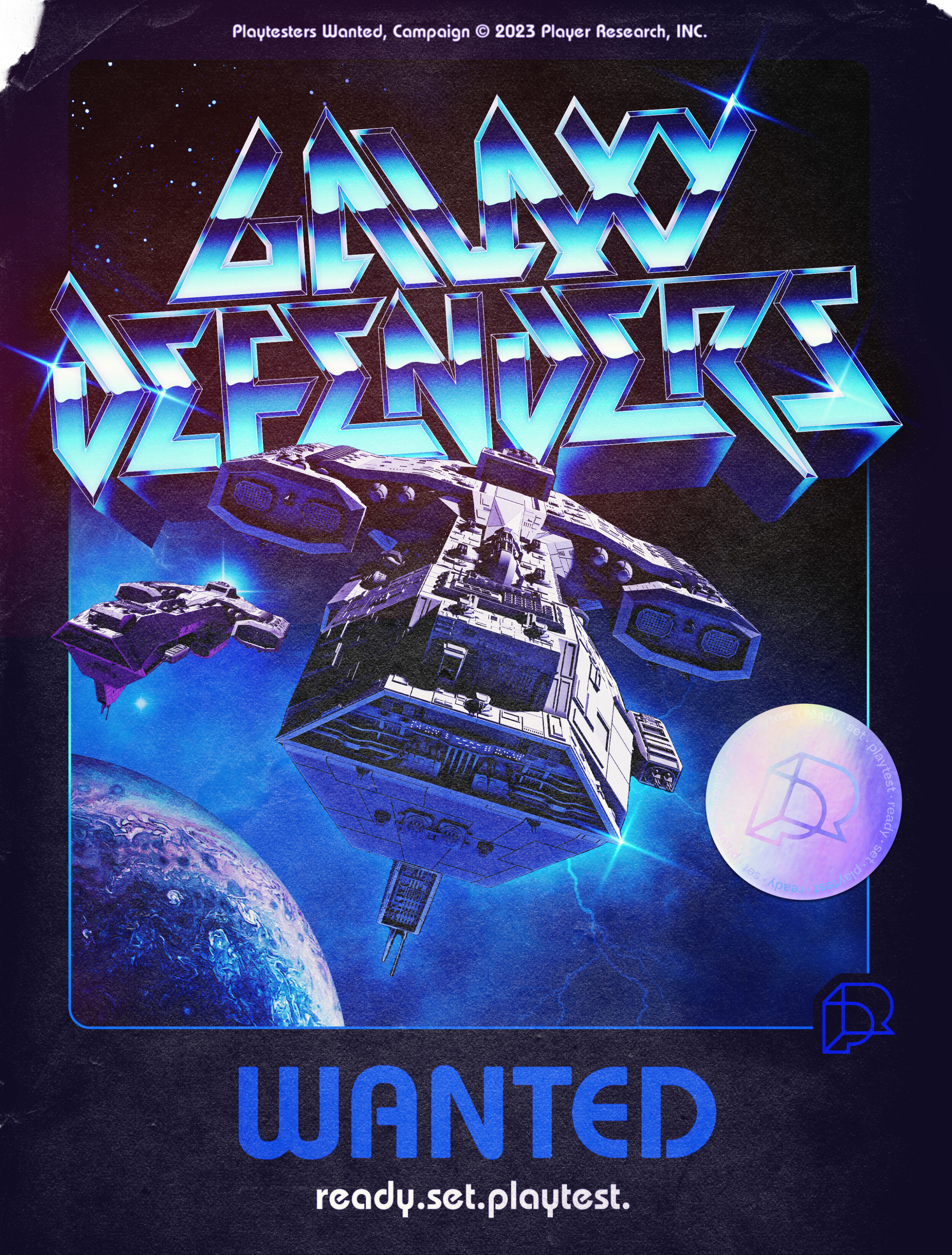 Galaxy Defenders Wanted poster