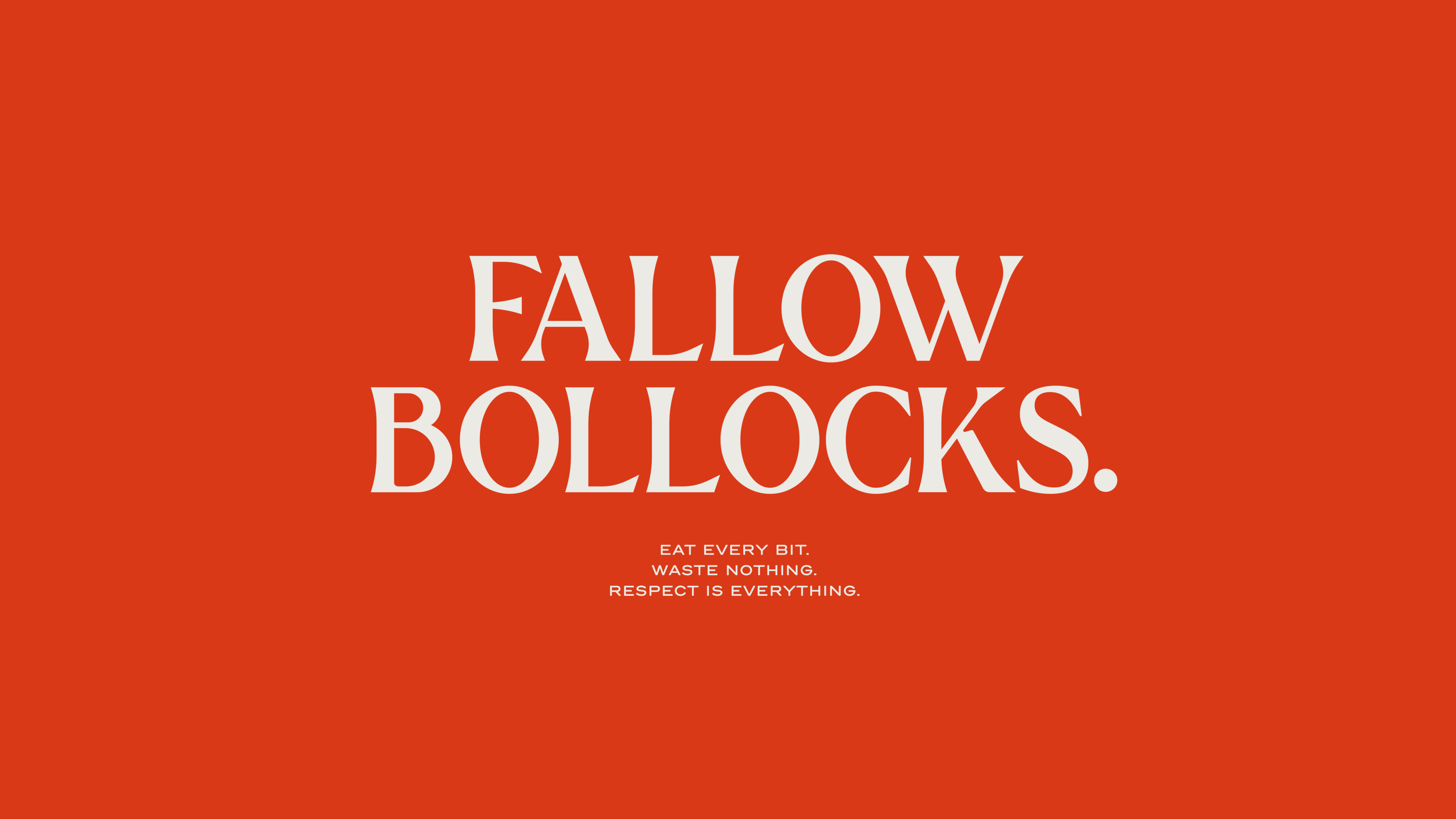 Fallow Bollocks type message