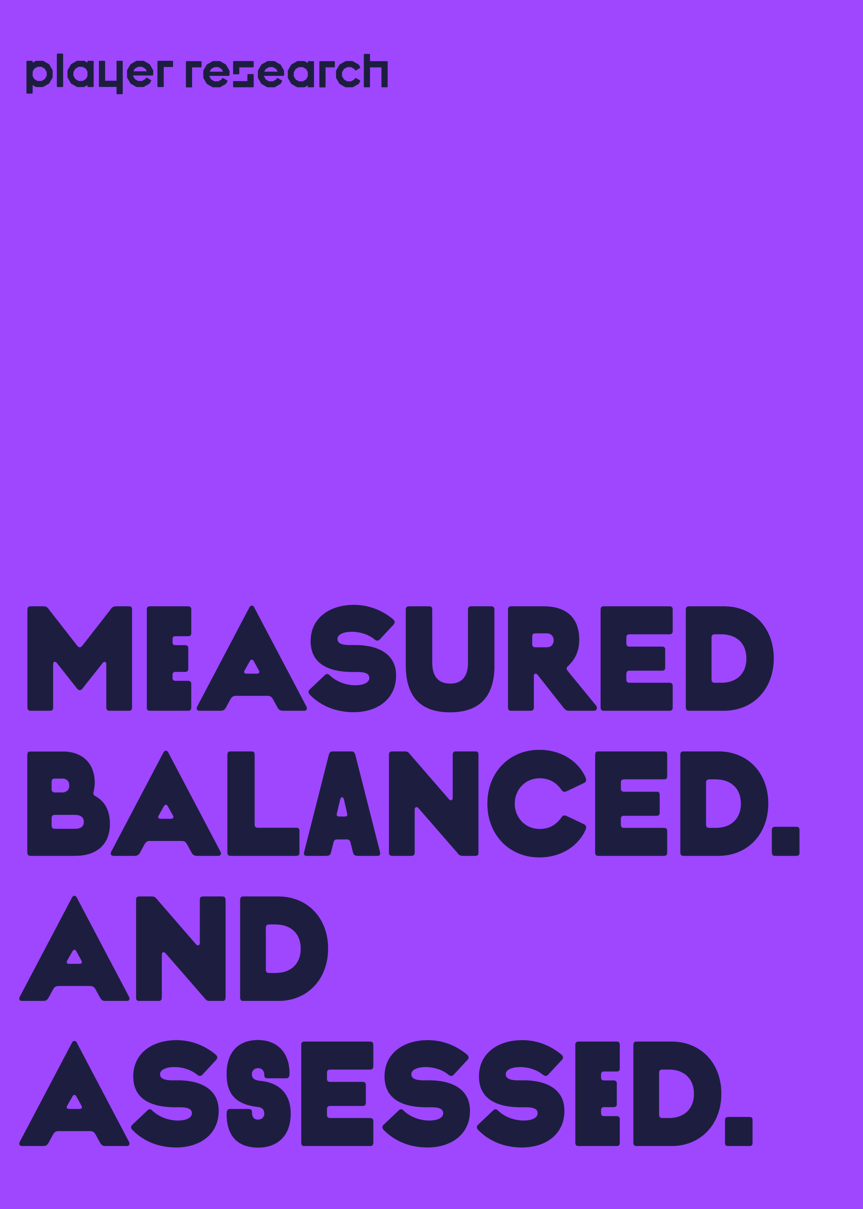 measured balanced and addressed text