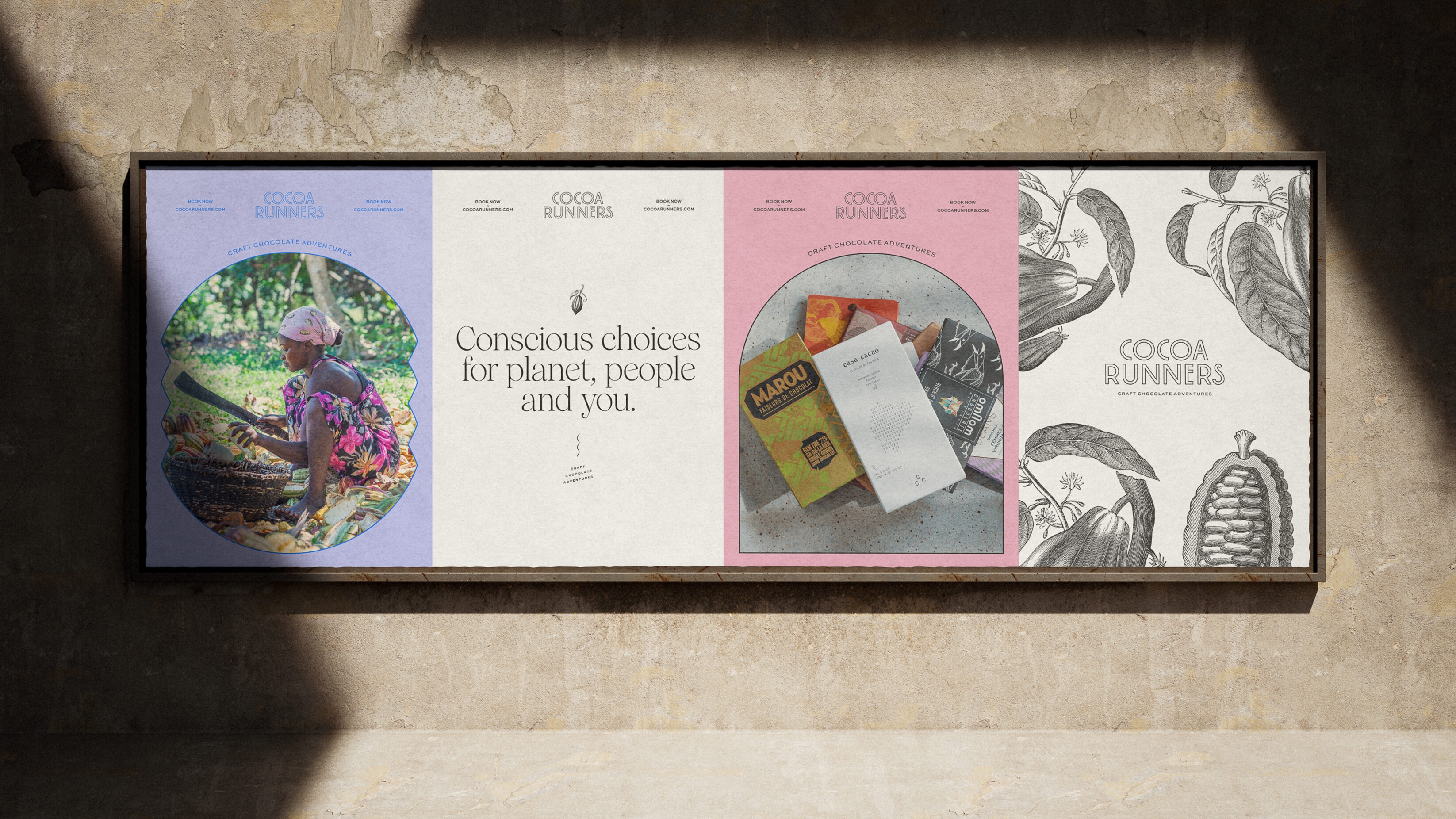 Three out of home posters.