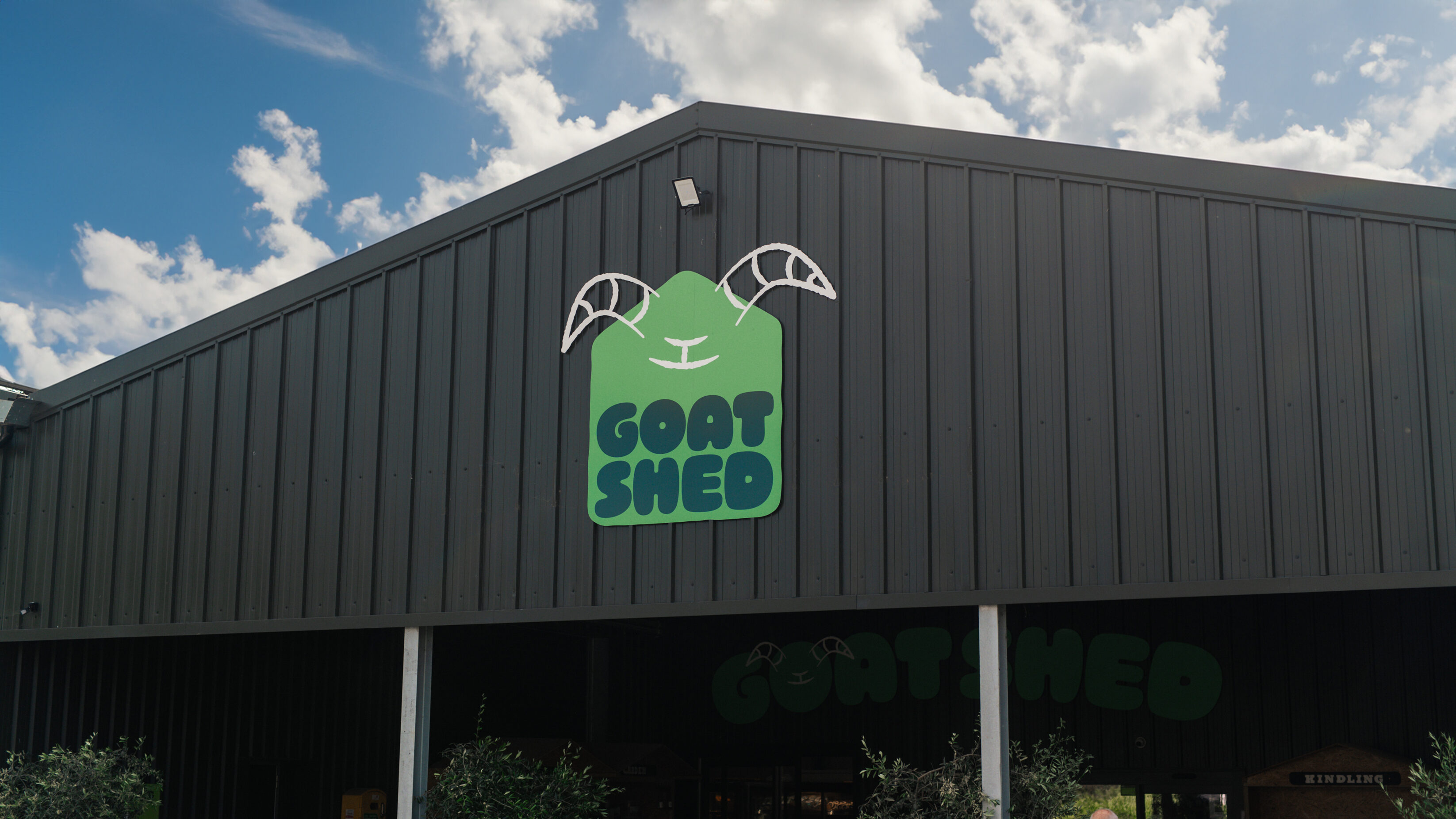 Goat shed shop signage