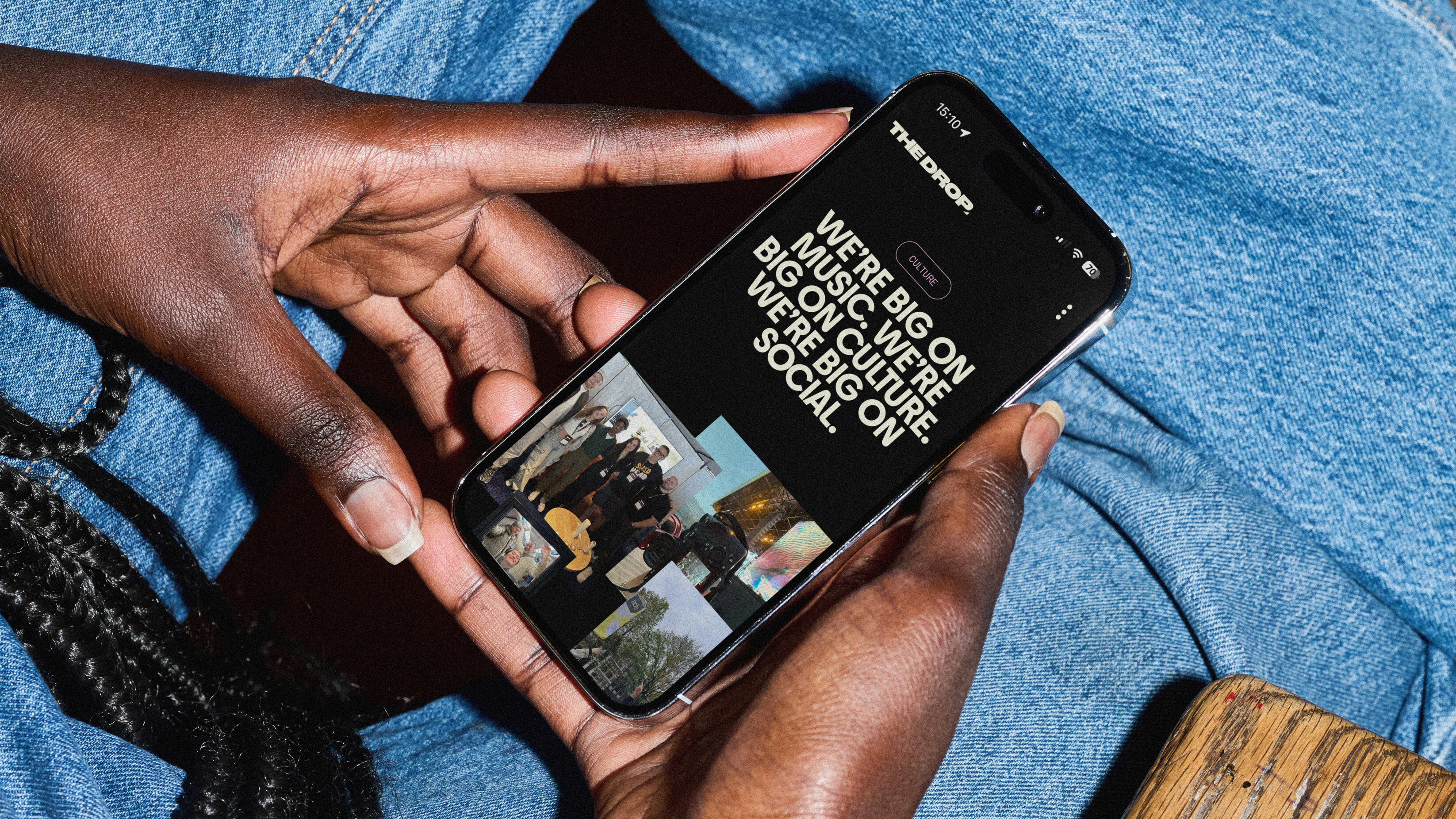 The Culture webpage shown on a phone