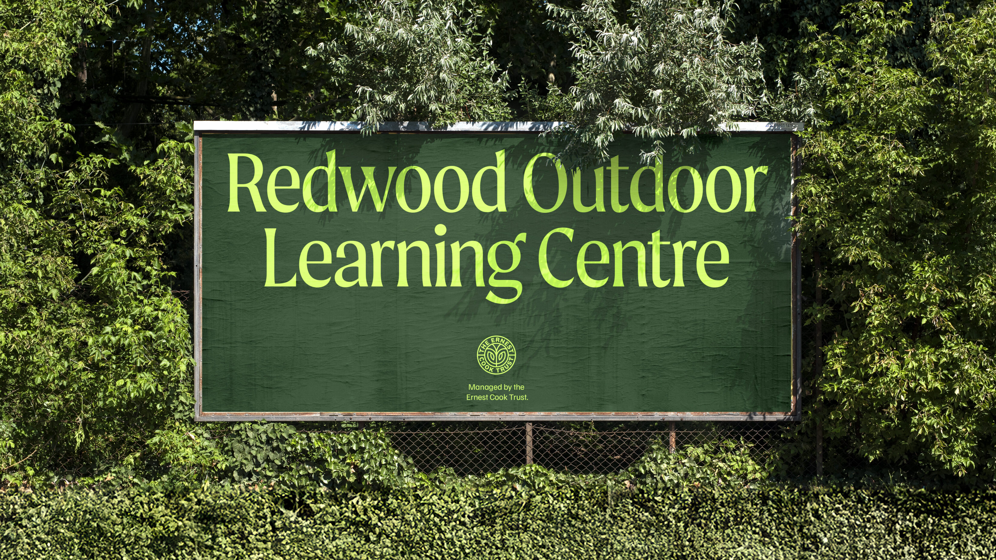 Redwood Outdoor Learning Centre billboard design