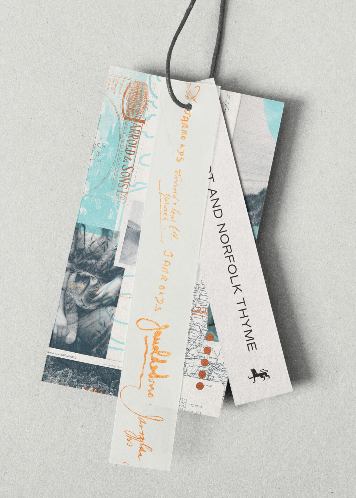 Swing tags.