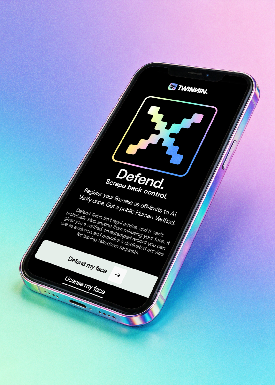 App screen on a mobile device.